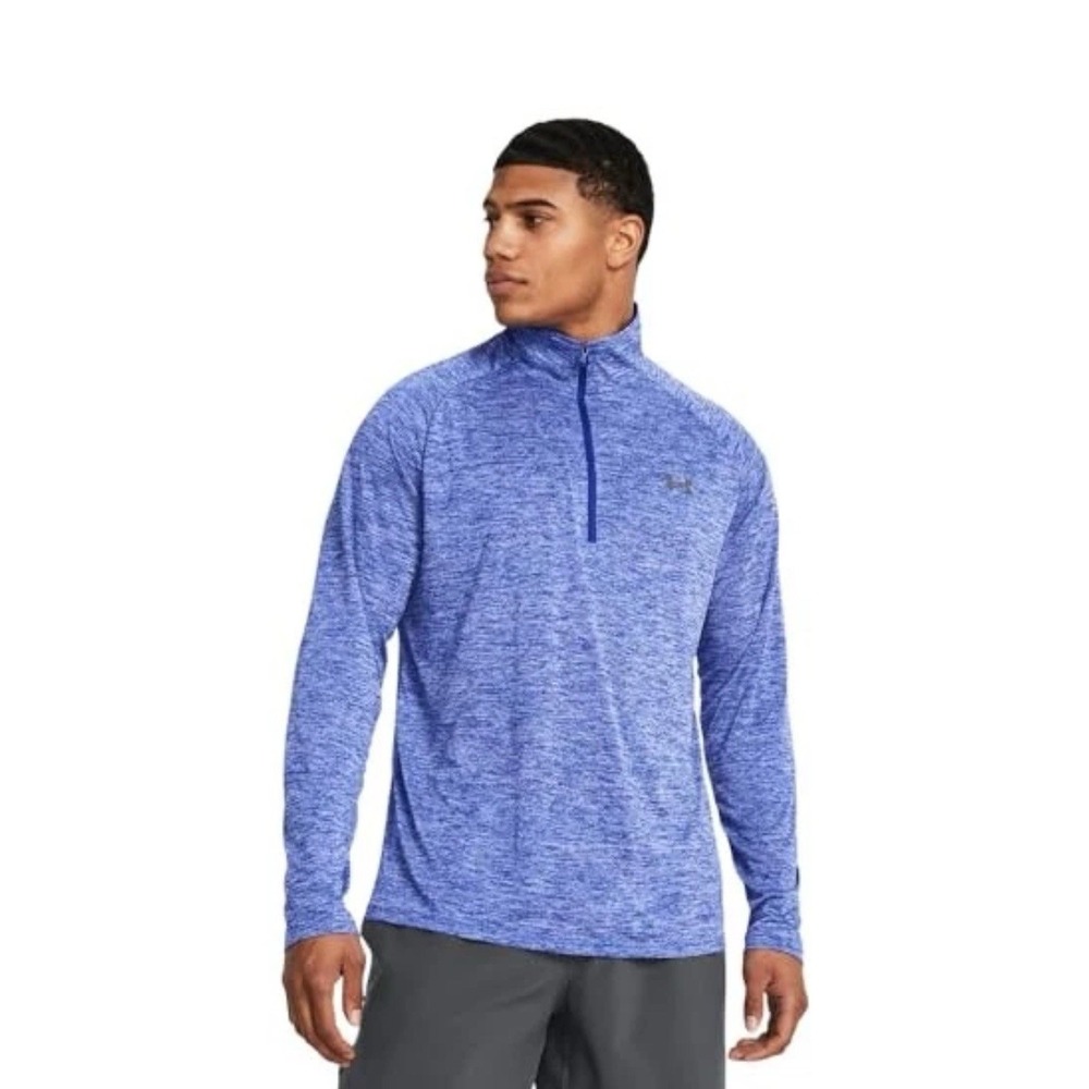 NEW Under Armour UA Tech 1/2 Zip Royal Graphite Men's Size Small UA MENS SHIRT